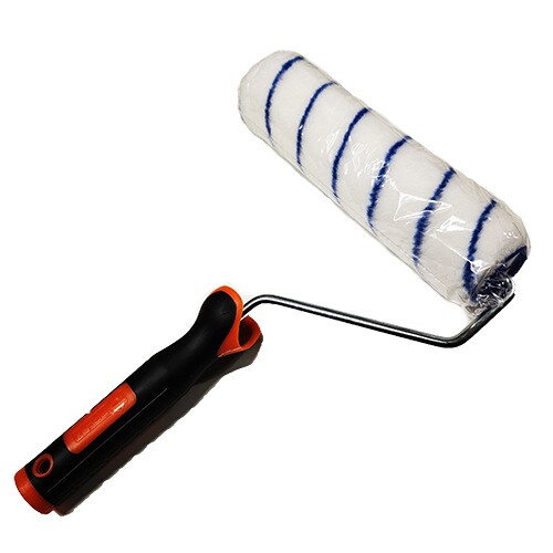 2ks SET - 25cm Maliarsky valček s madlom - PROFI 8mm drôt+pogumované madlo